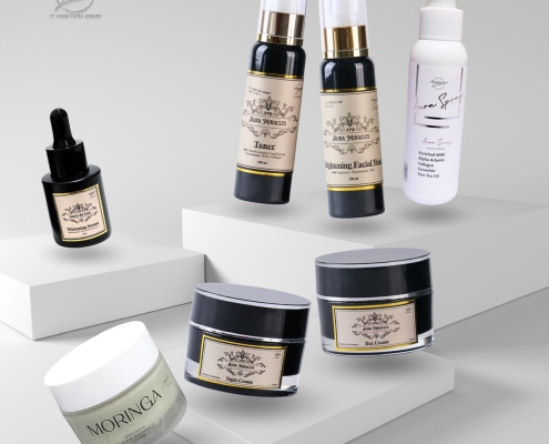 Rangkaian produk skincare private label untuk brand kosmetik