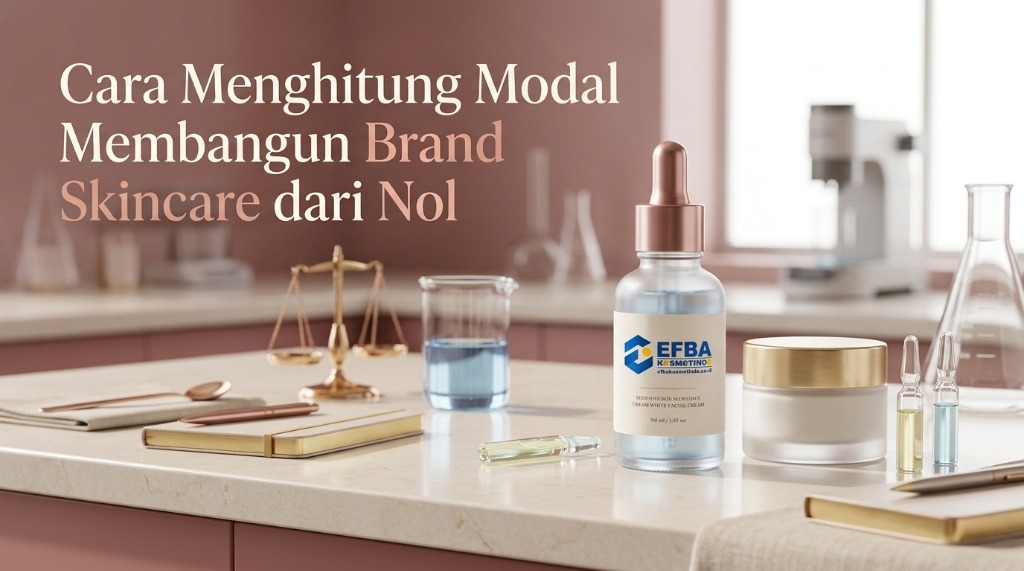 perhitungan modal usaha skincare
