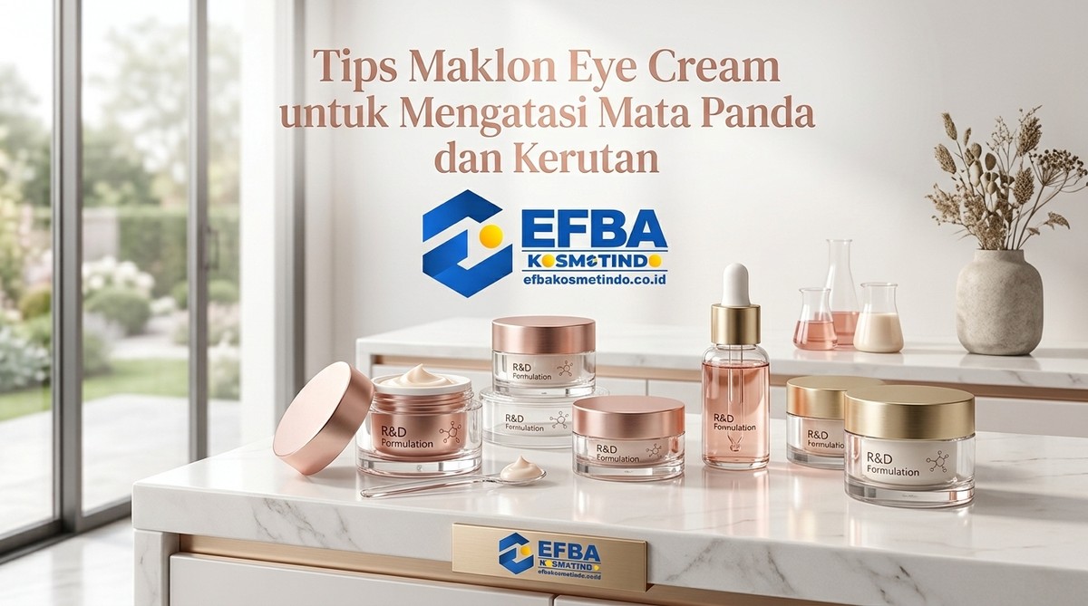 Formulasi eye cream berkualitas untuk mengatasi mata panda dan kerutan