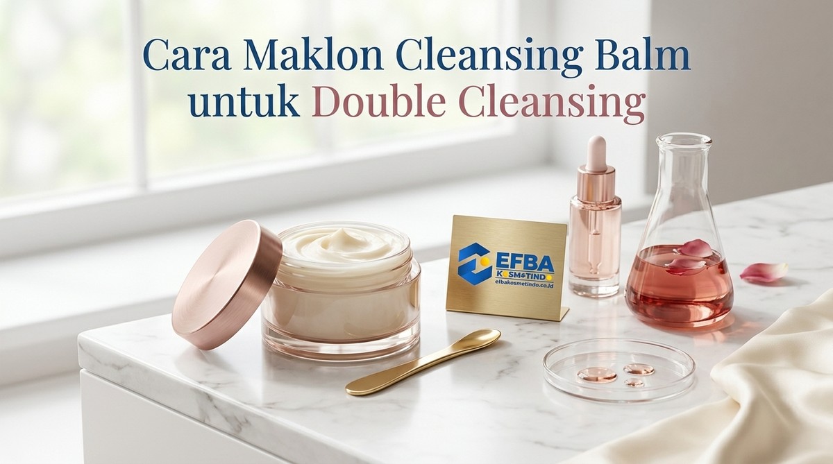 Proses pembuatan formula cleansing balm di laboratorium maklon