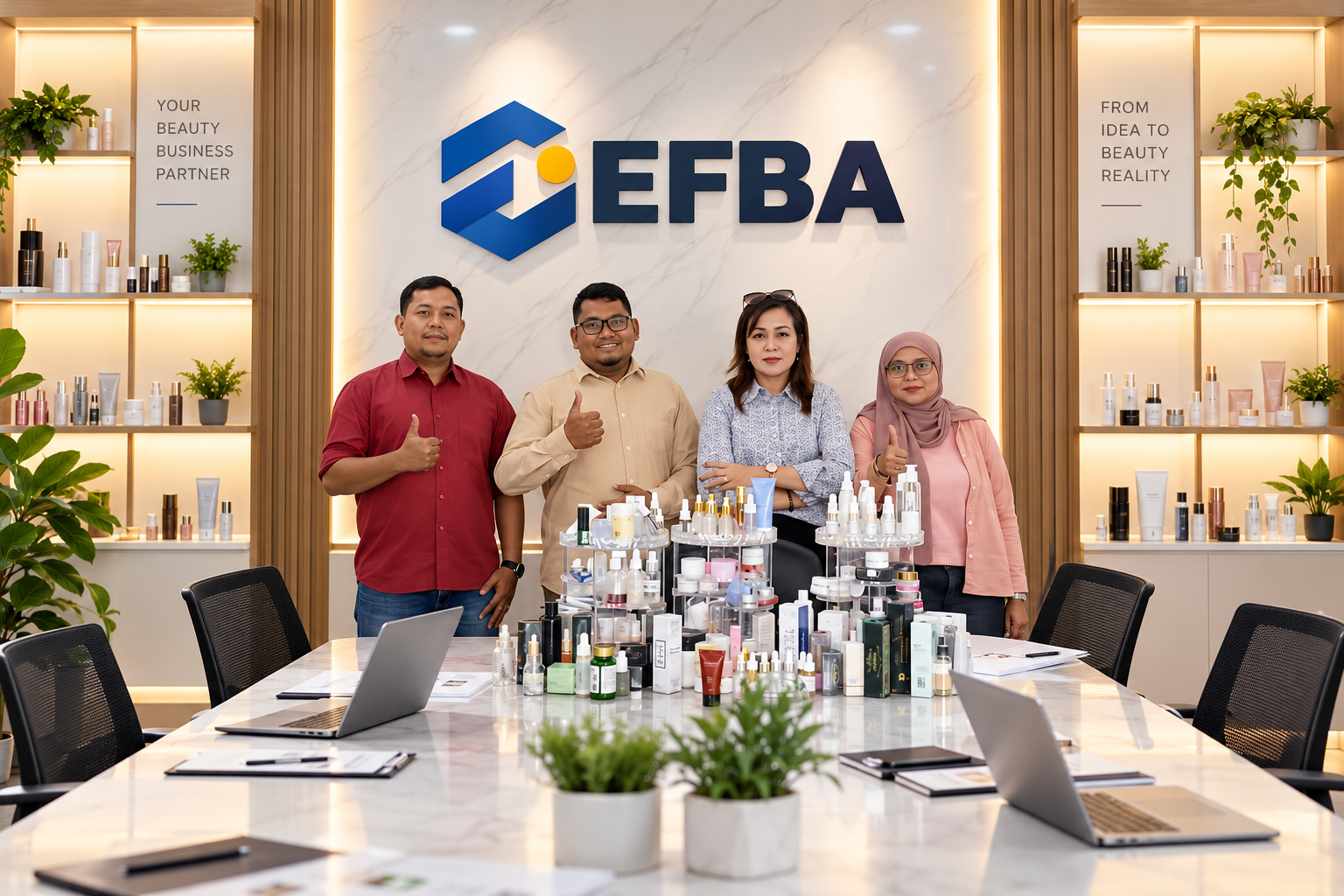 Tim EFBA Kosmetindo dalam pengembangan produk kecantikan