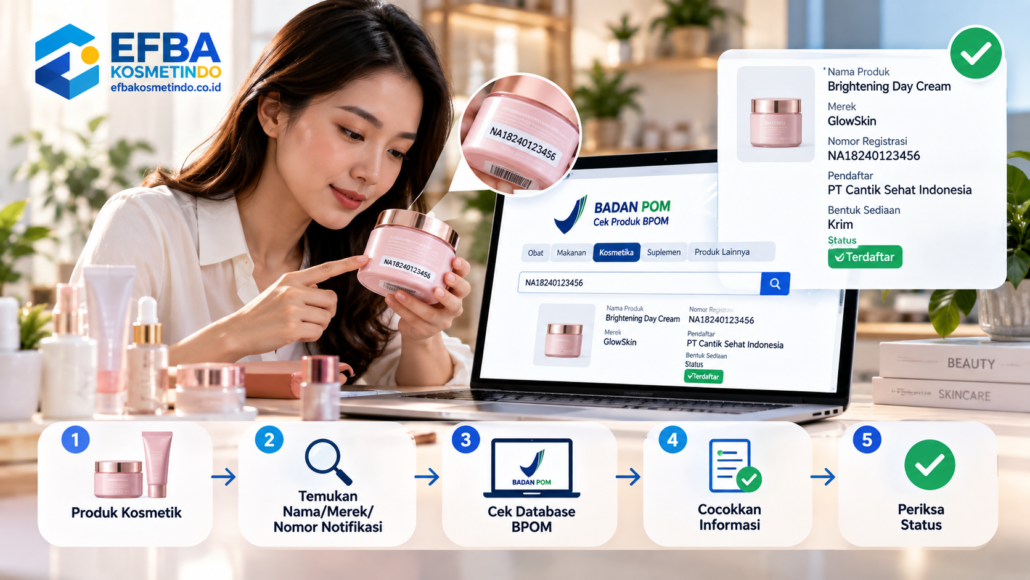 cara cek kosmetik BPOM
